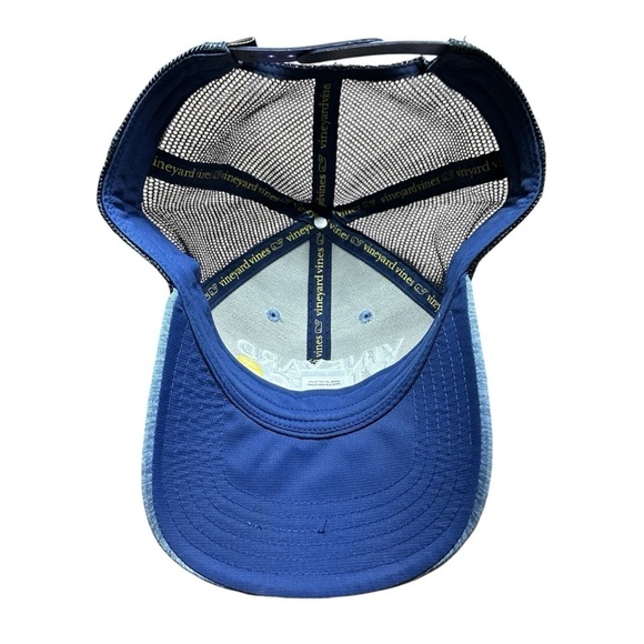 Vineyard Vines Heather Blue Baseball Cap Trucker Hat - Picture 8 of 10